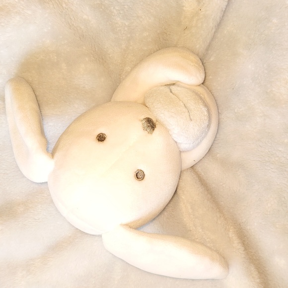 Blankets & Beyond Soft Face Bunny Rabbit Plush Lovey Soother Security Blanket - Picture 3 of 8